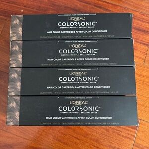 FOUR L'Oreal Colorsonic Color Cartridge light brown natural 6 permanent root